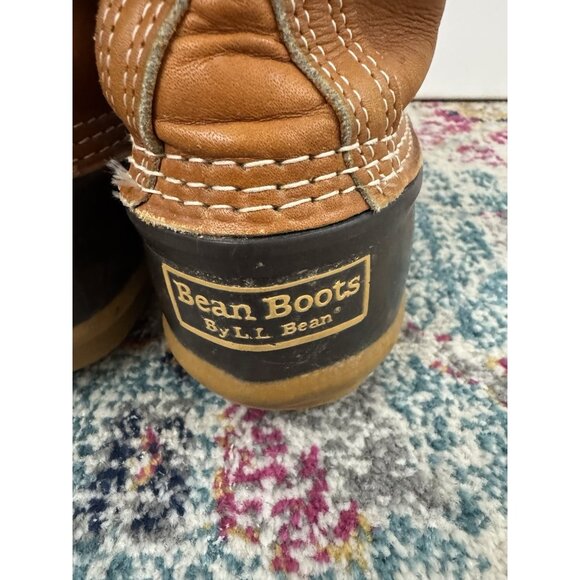 L.L. BEAN Women's Tan/Brown 6" Shaft Bean Boots Sz 7 - Picture 7 of 9